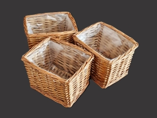 AKCE !! Bedýnka s folii (24*20*h-17cm). Sada 3ks.